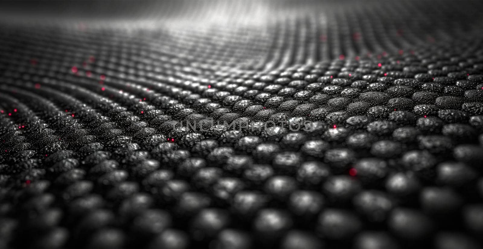 Black carbon texture, panoramic background AI generated image