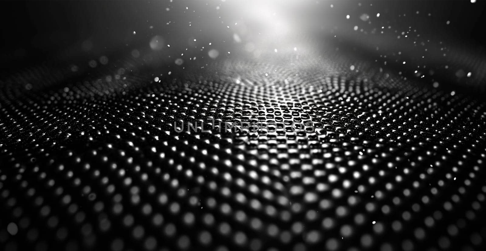 Black carbon texture, panoramic background AI generated image