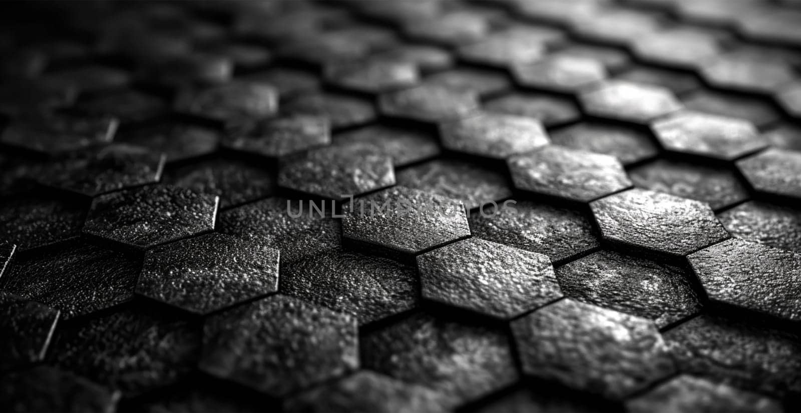 Black carbon texture, panoramic background AI generated image