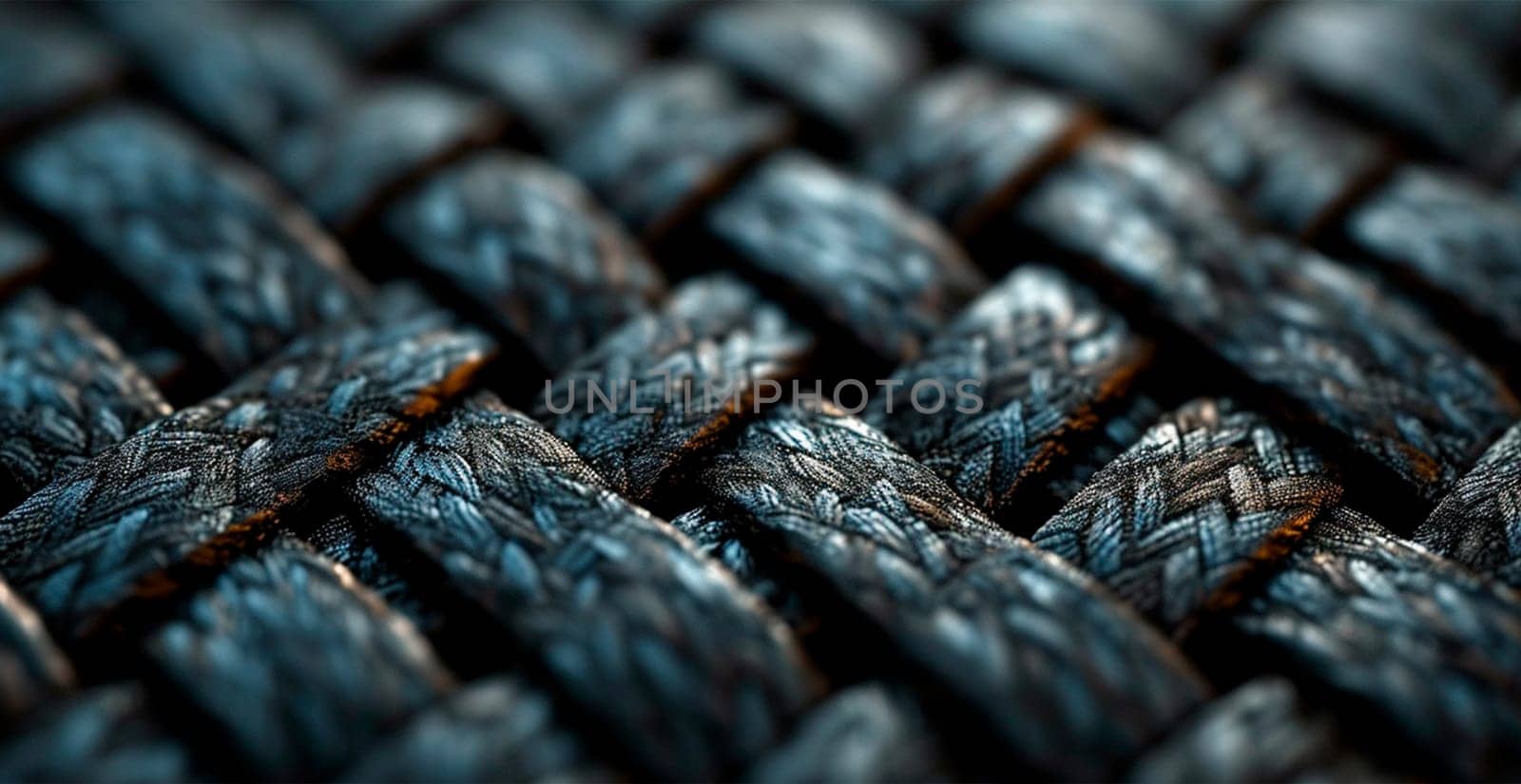 Black carbon texture, panoramic background AI generated image
