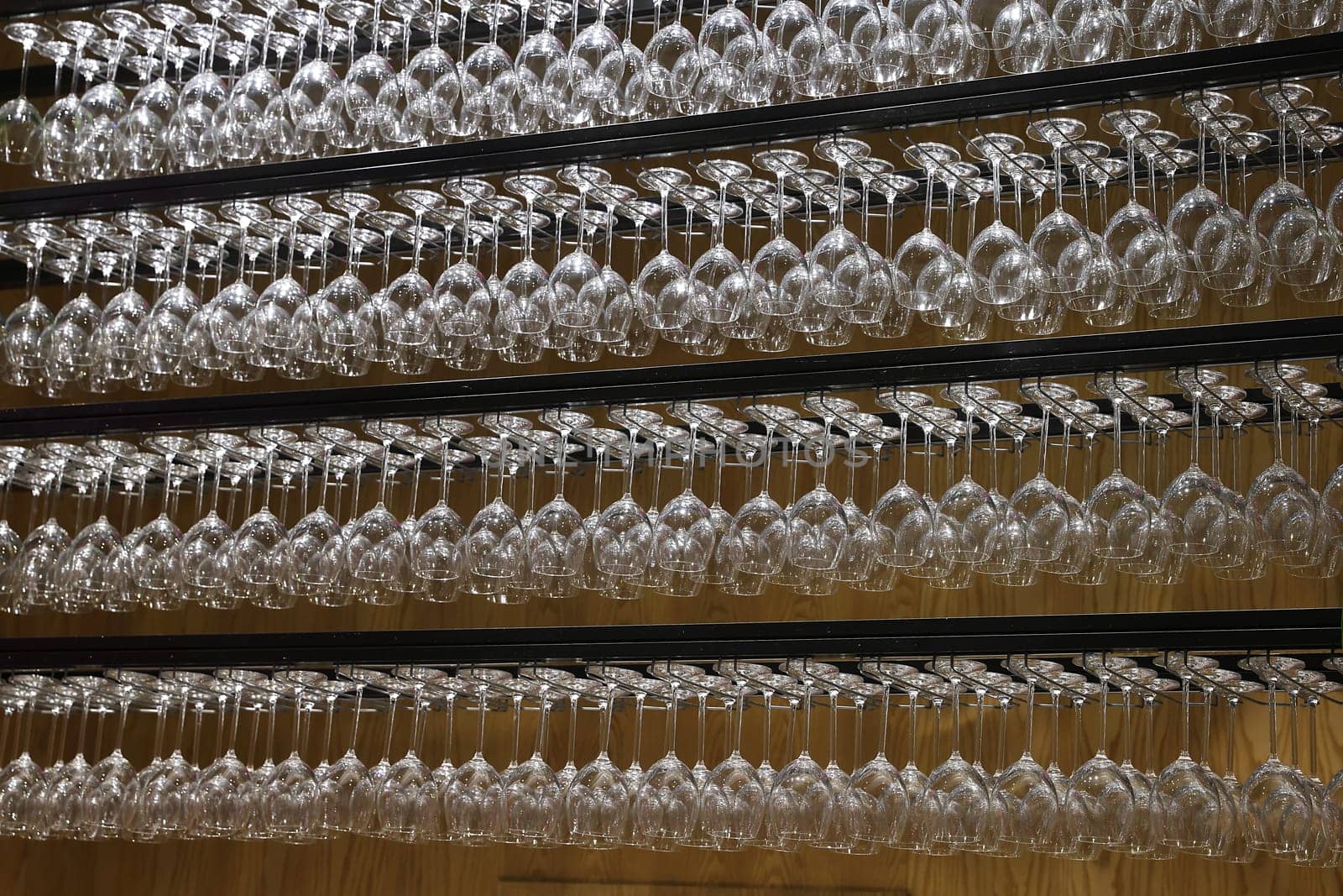 Hanging wine glasses