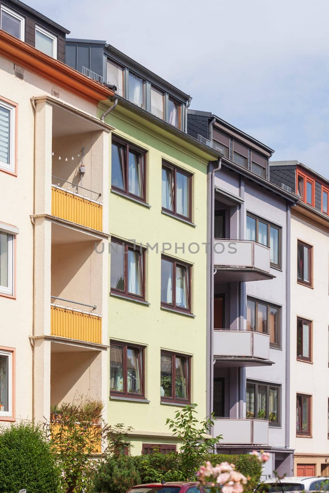 Terraced houses, residential buildings, Bremen, Germany