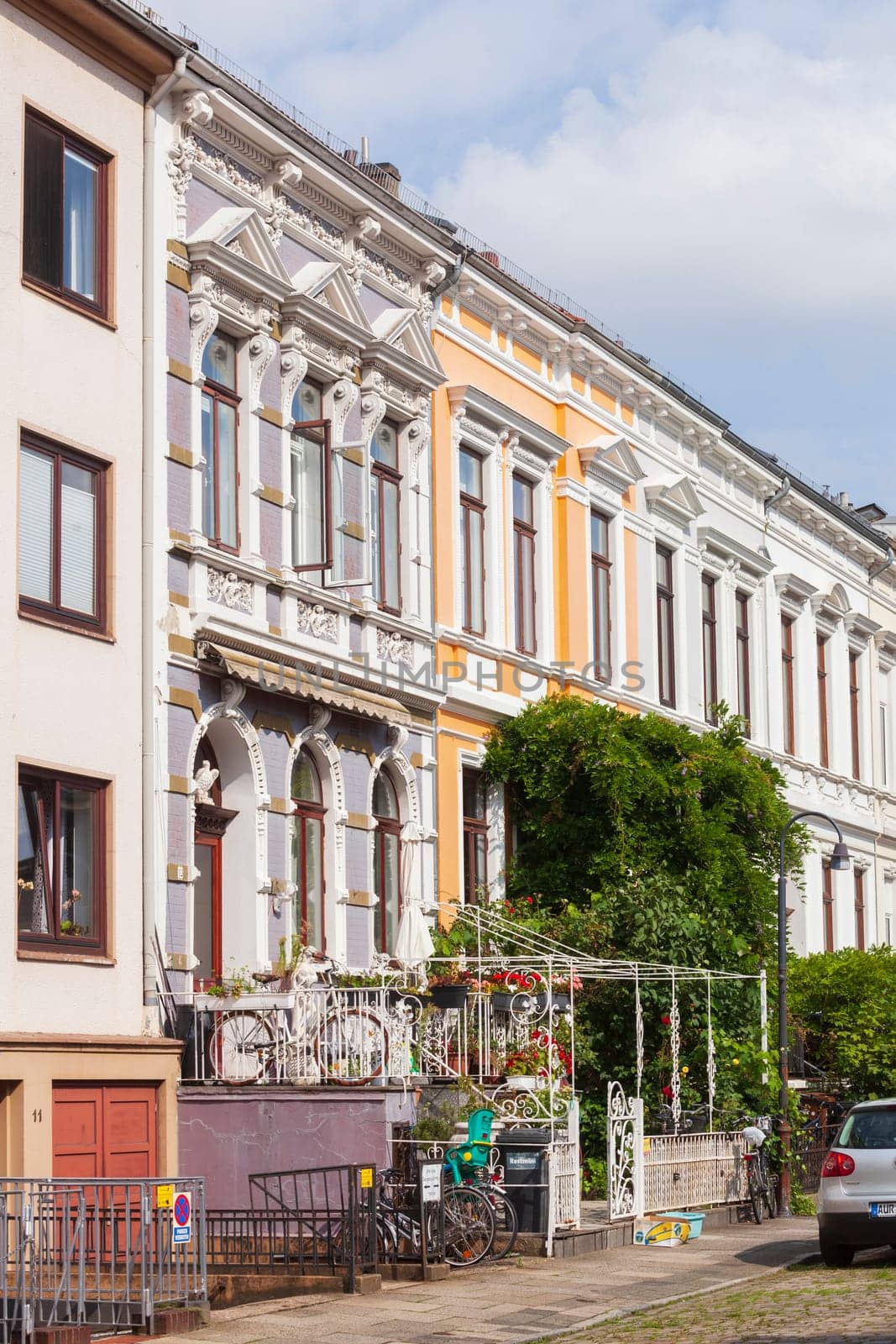 Terraced houses, Residential buildings, Bremen, Germany, Europe
