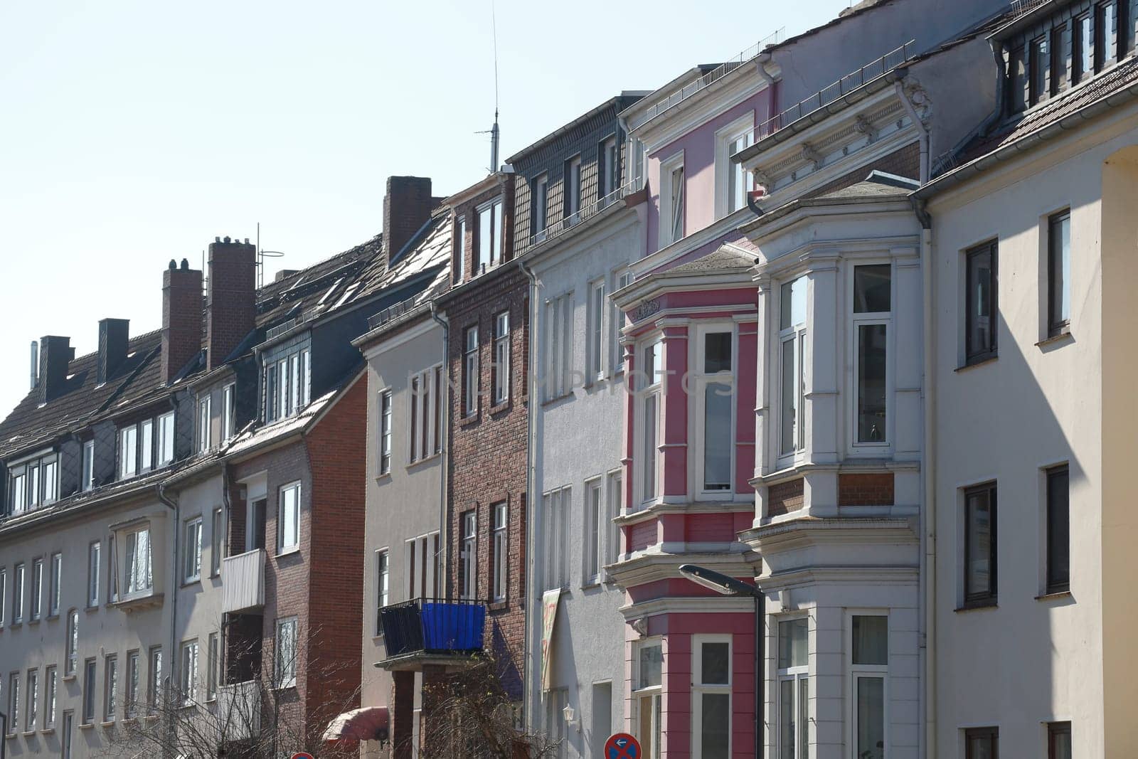 Terraced houses, residential buildings, Bremen, Germany