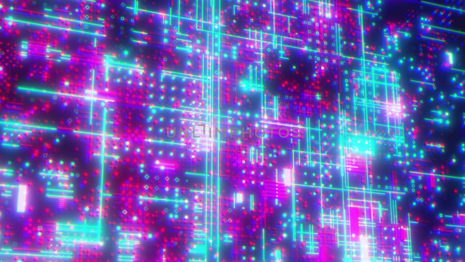 Technology background with dots and lines. Computer generated 3d render