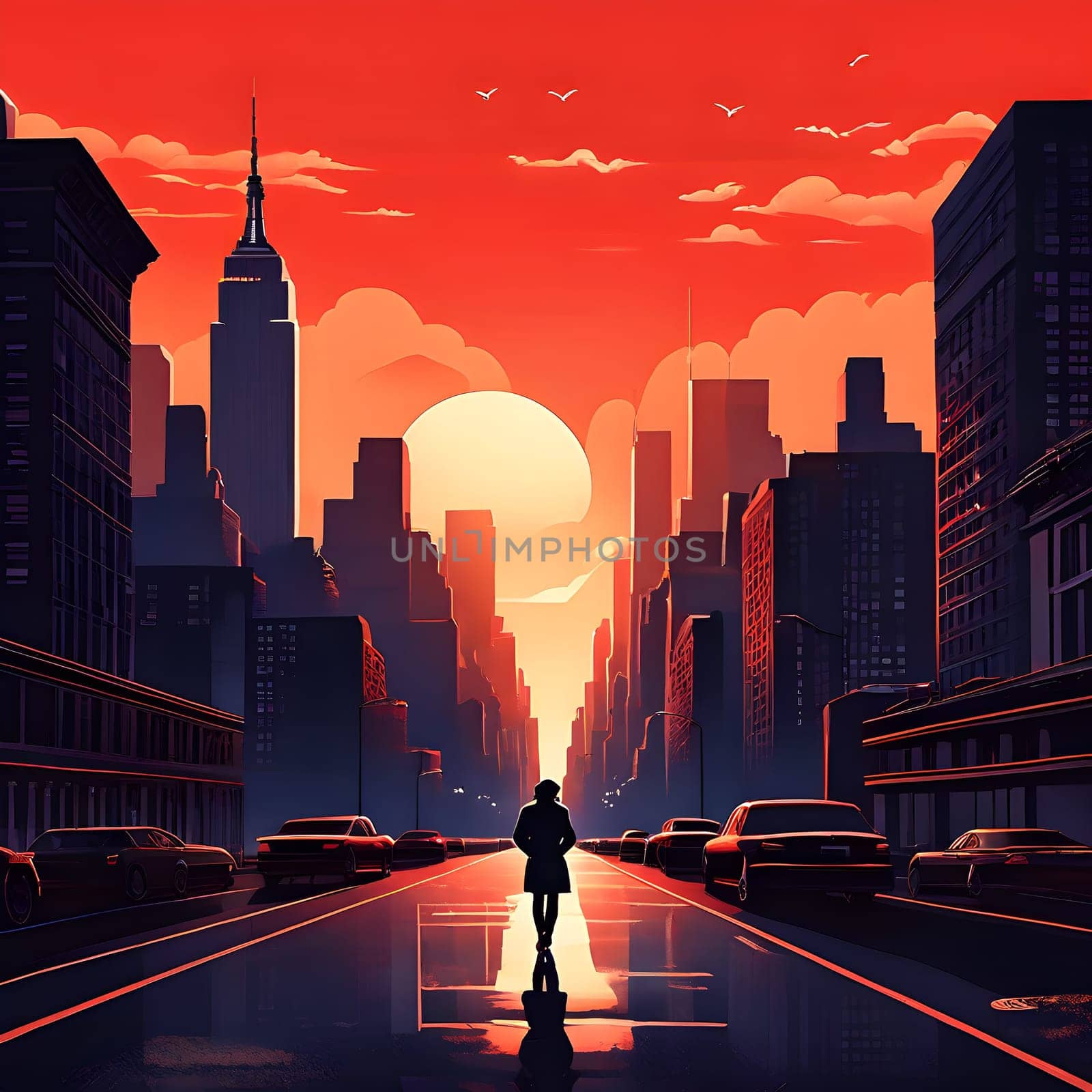 editorial illustration minimalist wallpaper background