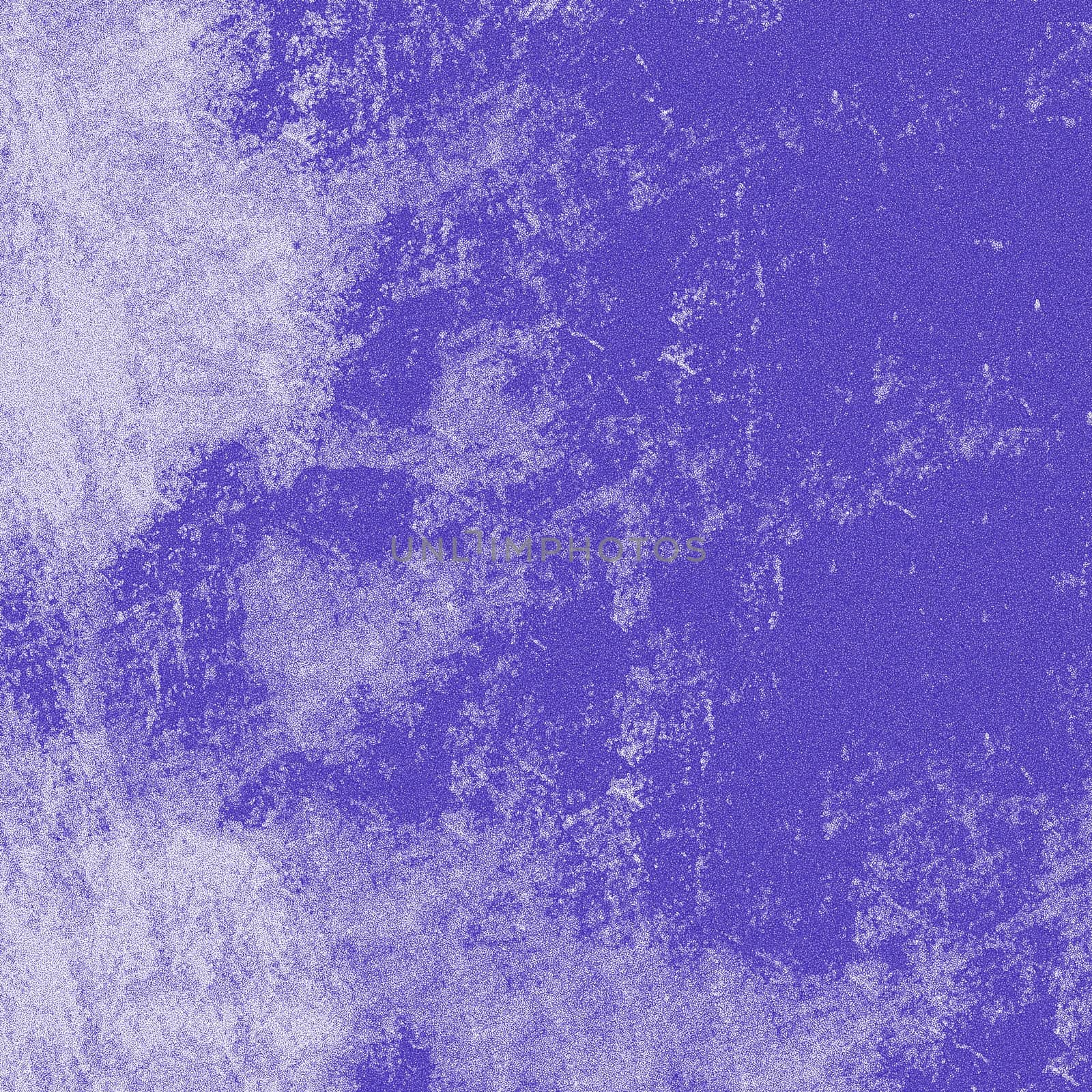 The texture of the background is blue with white spots and a rough surface close-up