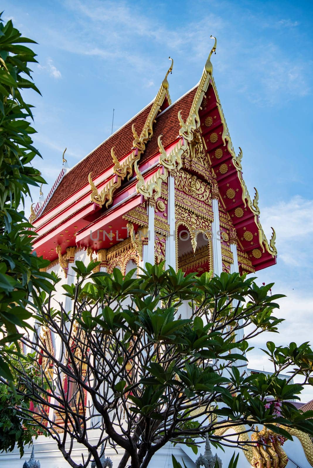 Wat Luang in the city Udon Ratchathani and Province Ubon Ratchathani in Thailand.  Thailand, Ubon Ratchathani, November, 23, 2023