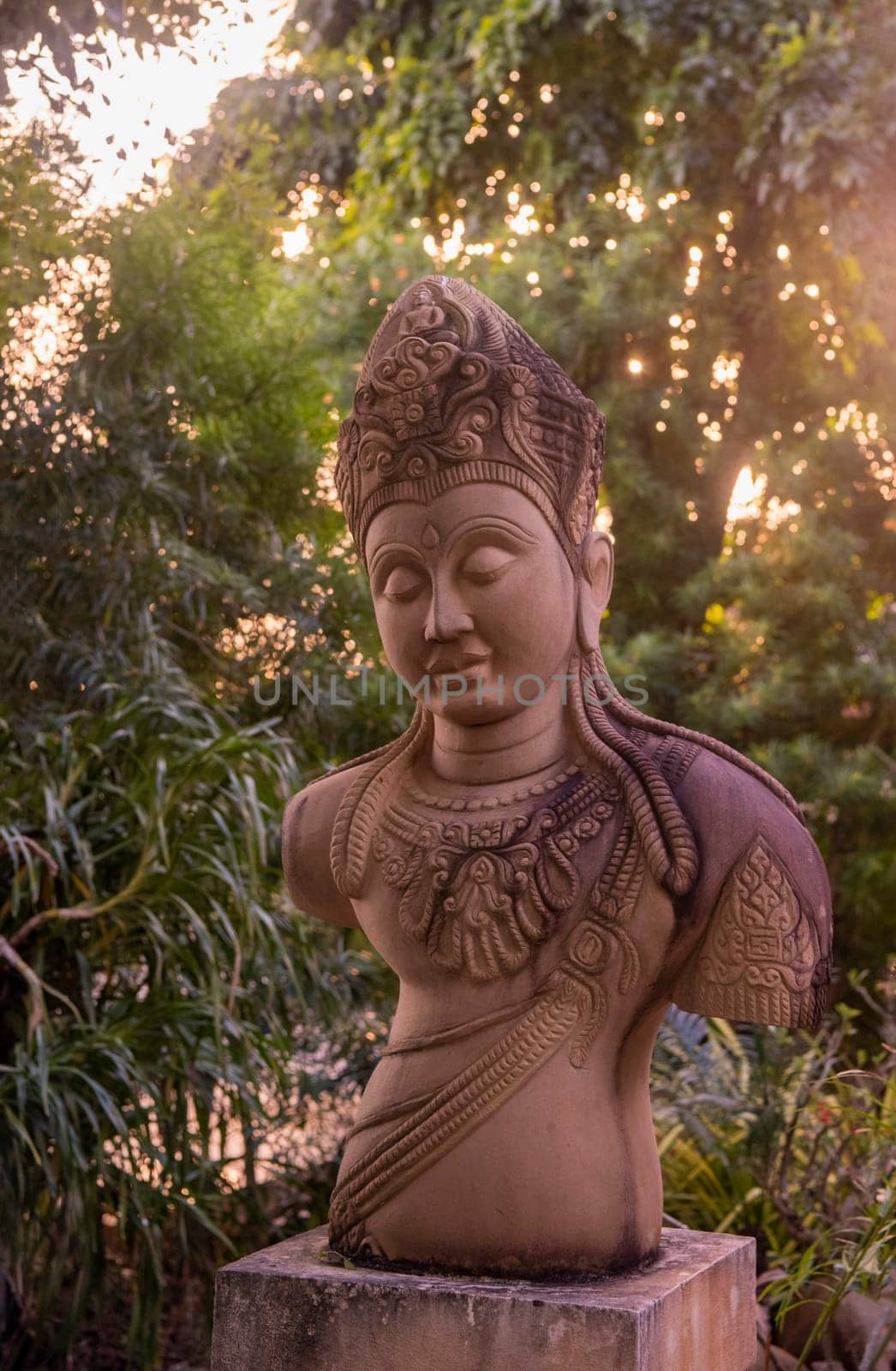 a Figure at Wat Luang in the city Udon Ratchathani and Province Ubon Ratchathani in Thailand.  Thailand, Ubon Ratchathani, November, 23, 2023