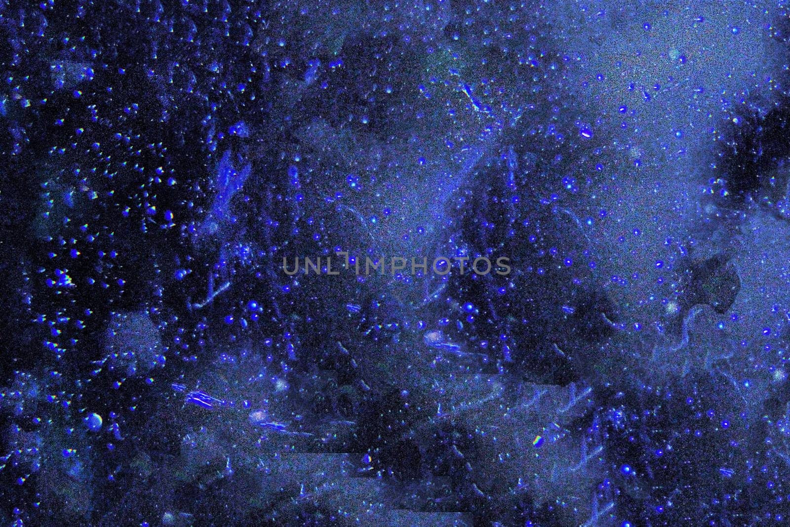 Blue neon grunge background close-up