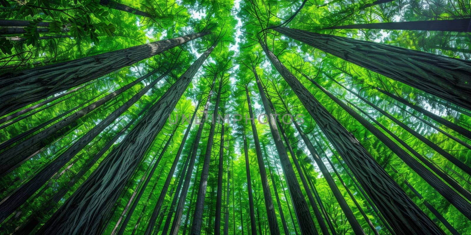 bamboo forest in the morning. nature green wood sunlight backgrounds.