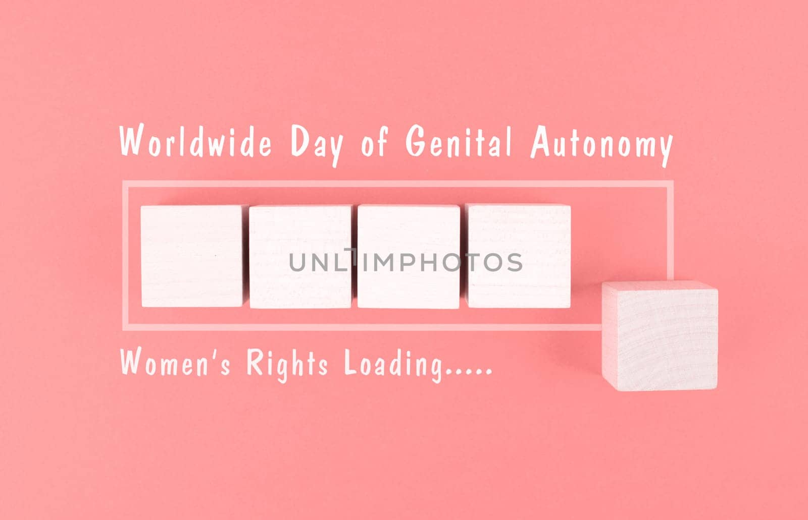 Worldwide Day of Genital Autonomy, women and girls rights loading, against female genital mutilation