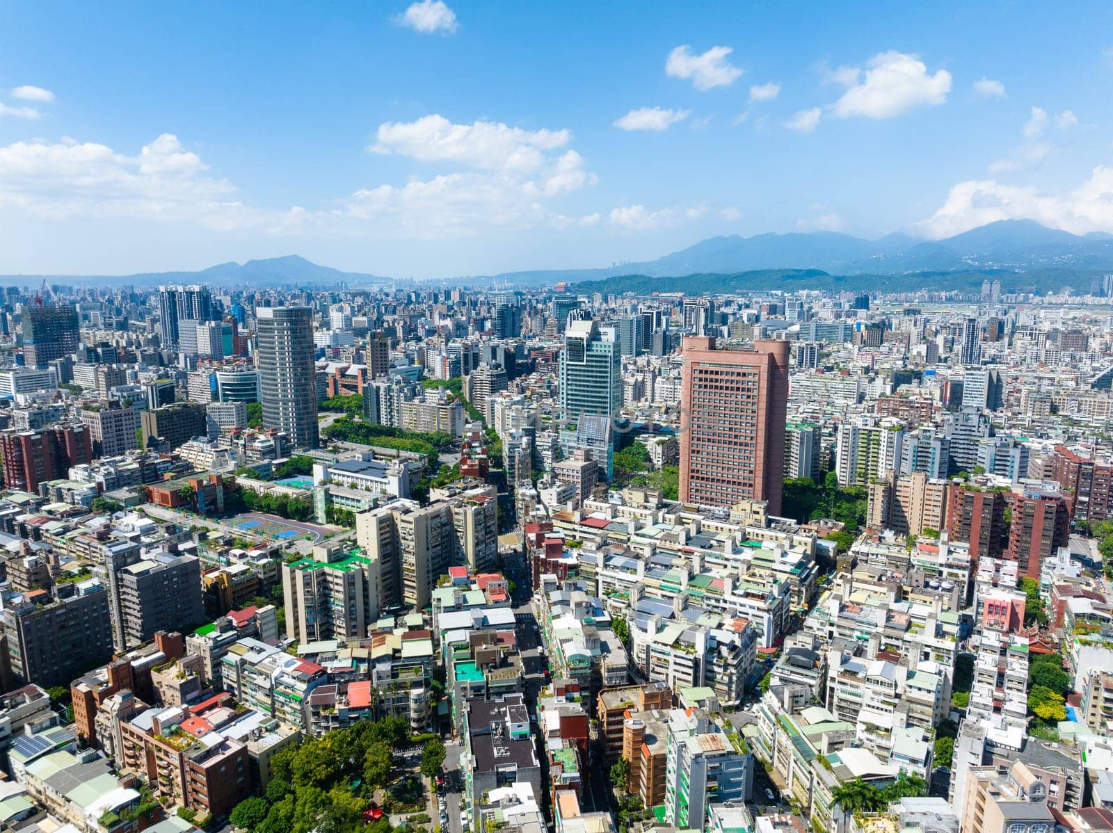 Taipei, Taiwan 28 September 2023: Taipei city downtown