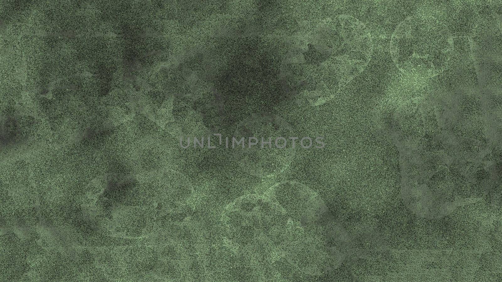 Texture of a rough green surface with spots in close-up