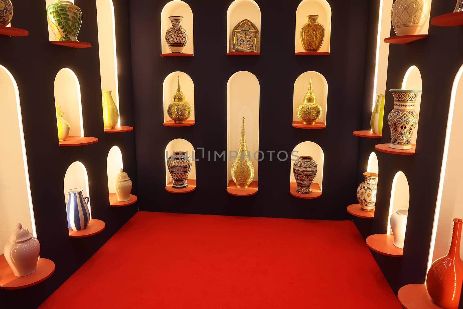 A collection of Arabic vases