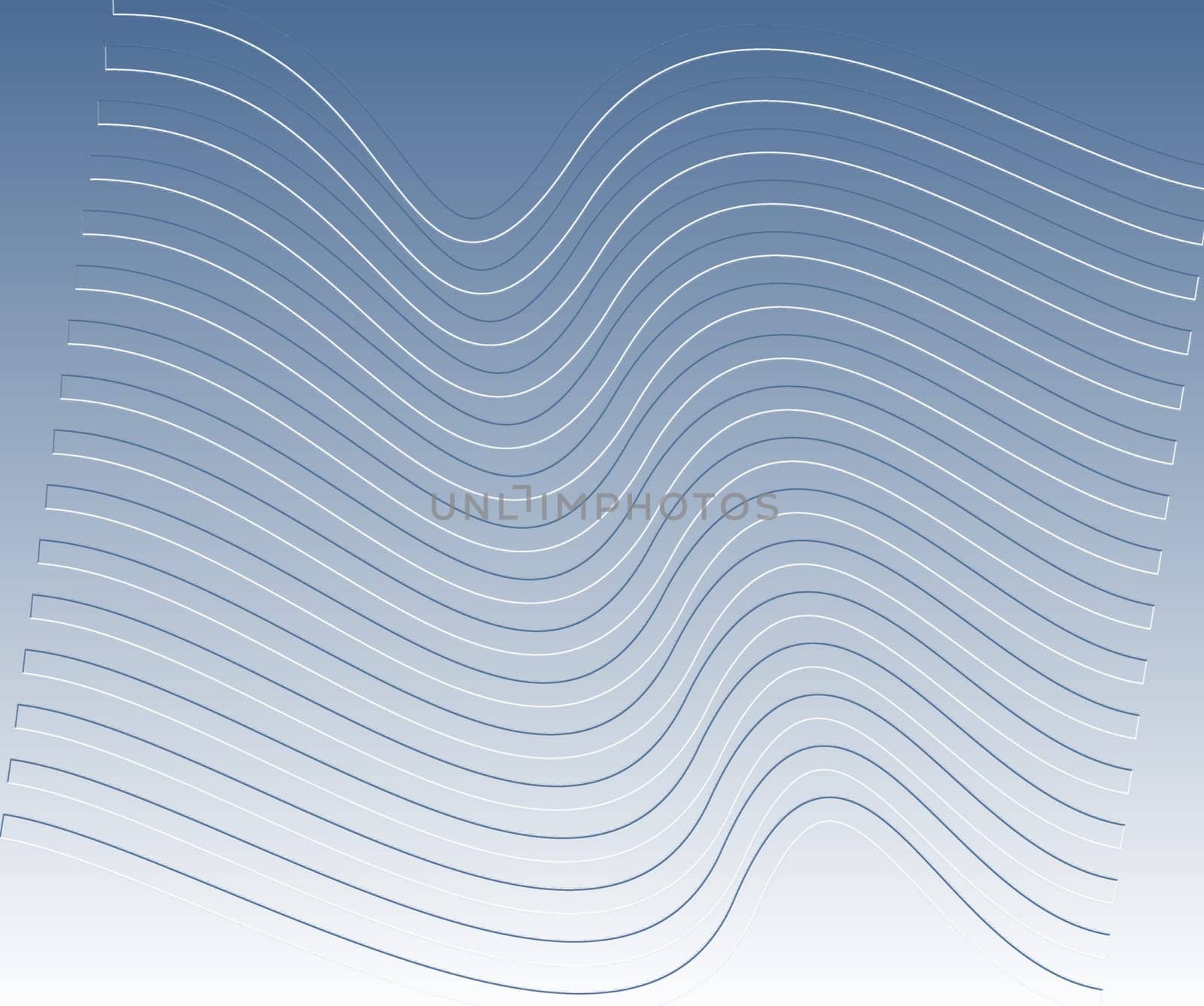 Abstract light blue background with curved horizontal straight lines