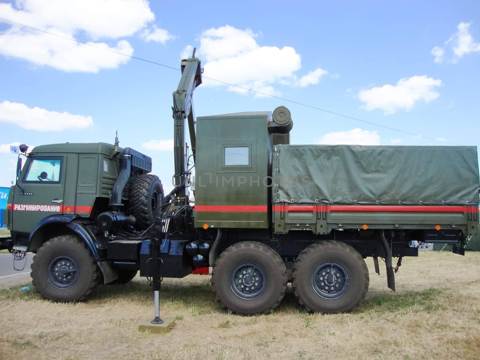 Kubinka, Russia - June 12, 2011: Exhibition of military equipment, models, models and models of military equipment of Russia.
