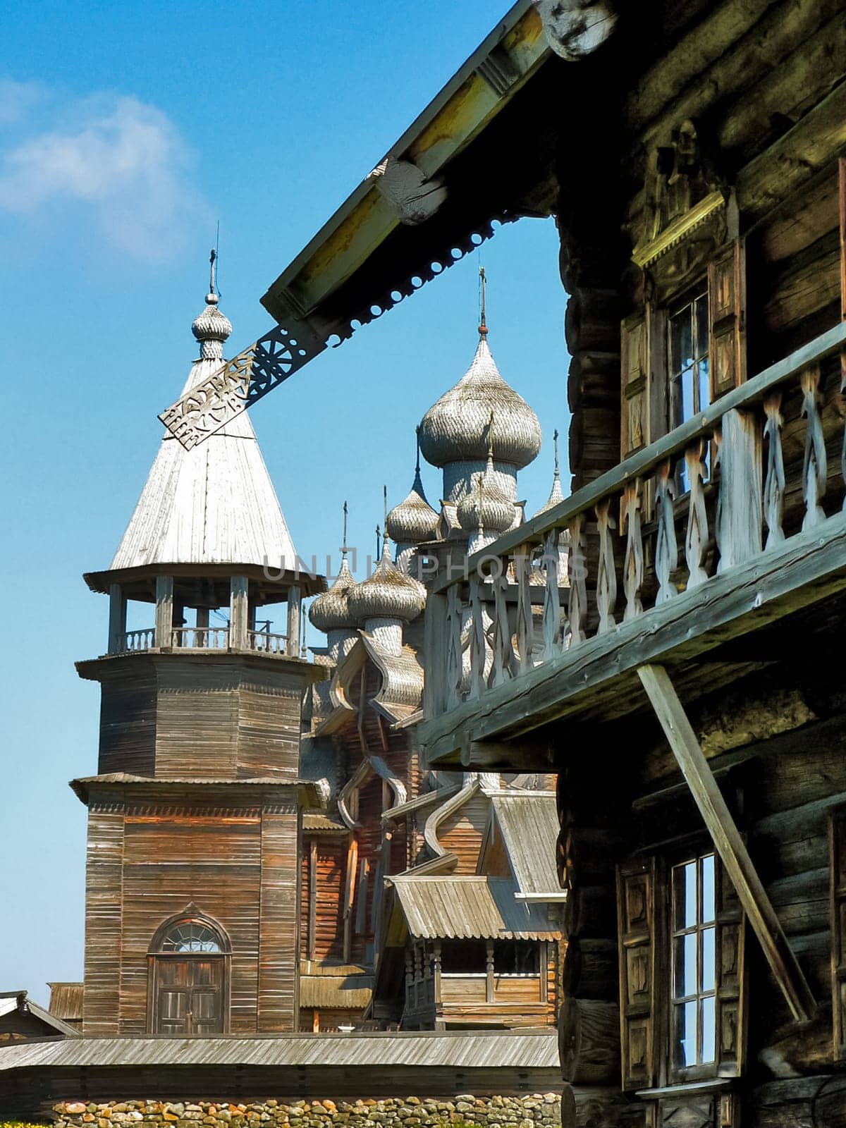 Wooden church completely made of wood Wooden church completely made of wood
