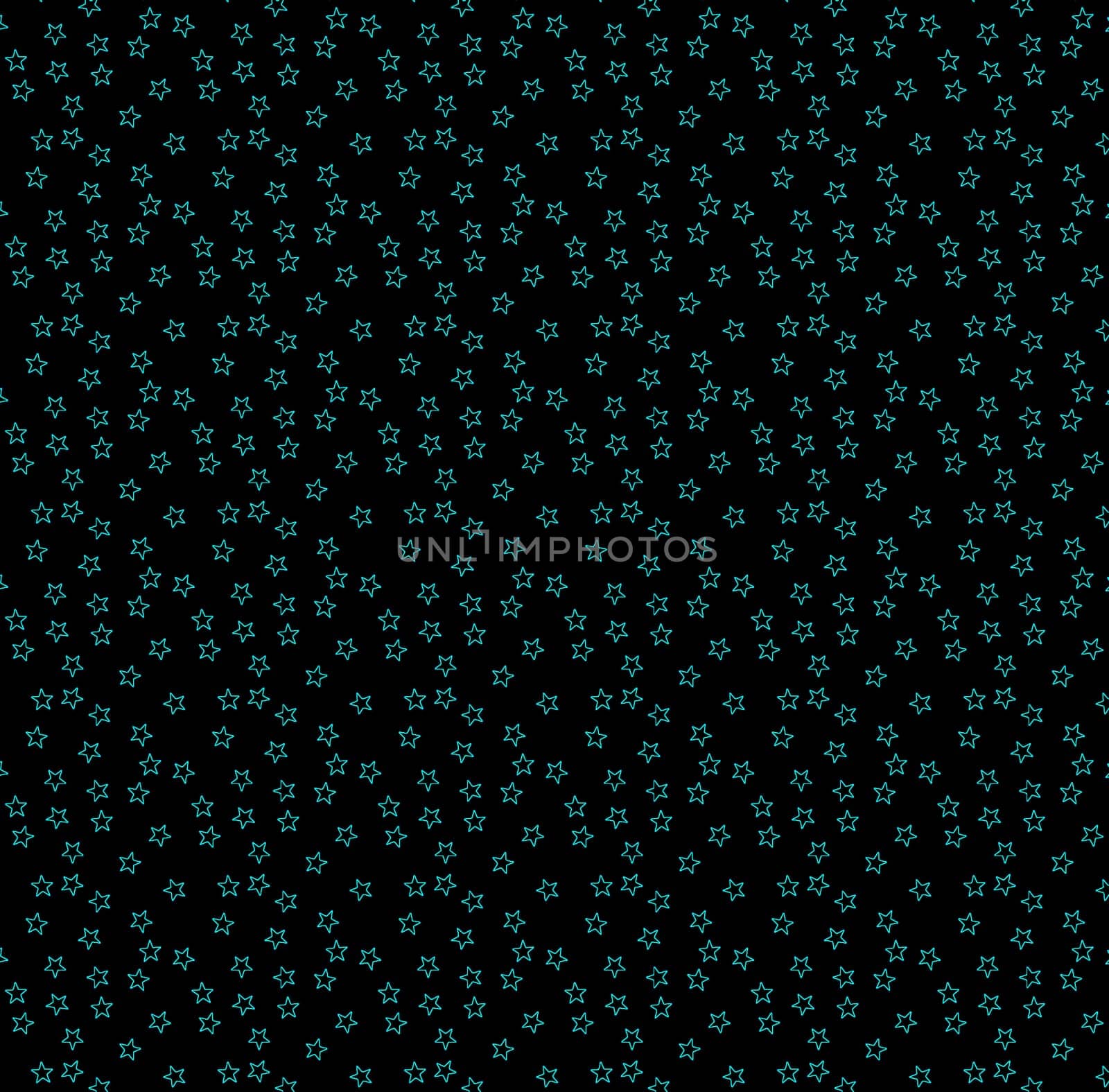 A lot of green little stars of green color on a black background