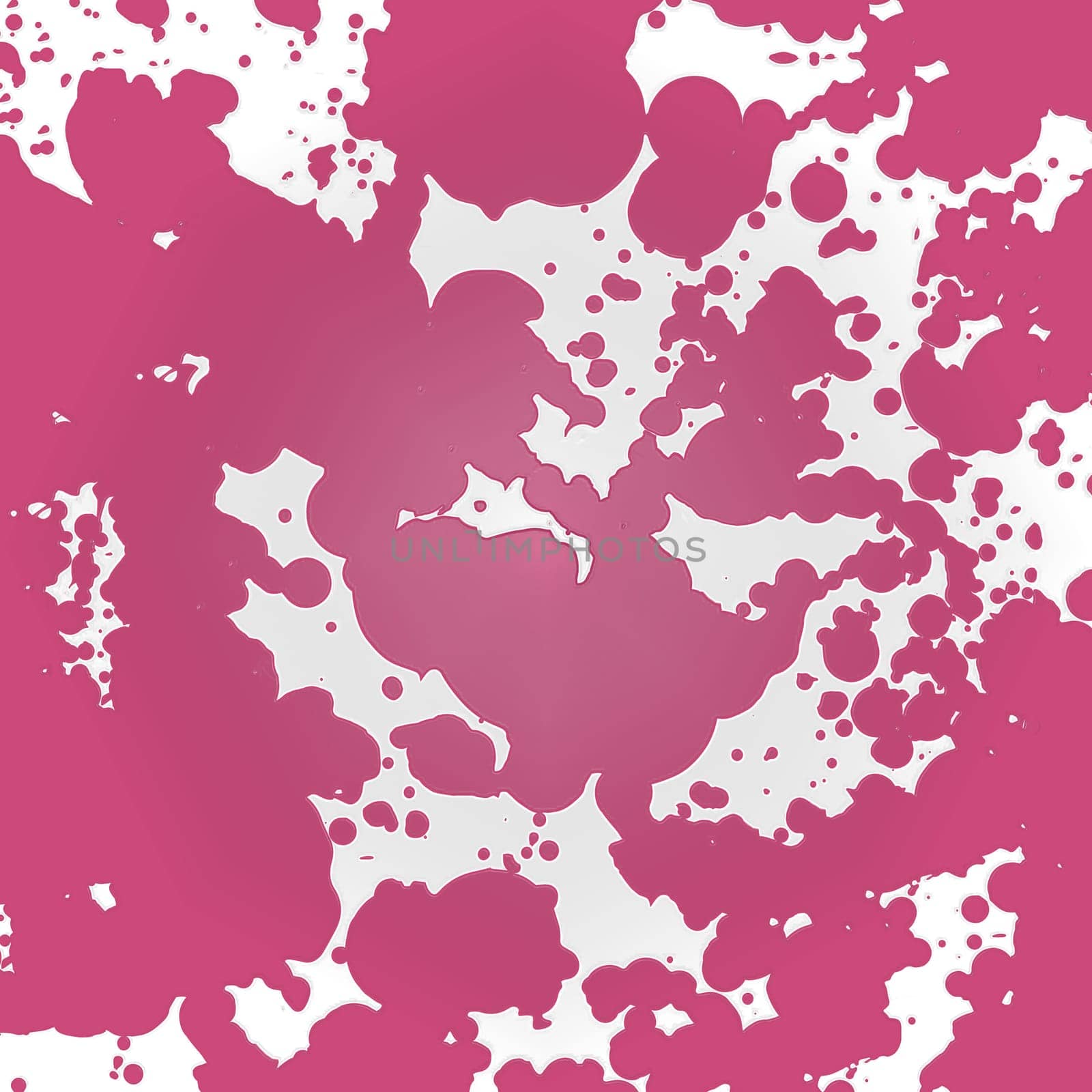 Pink large abstract spots on a white background close-up