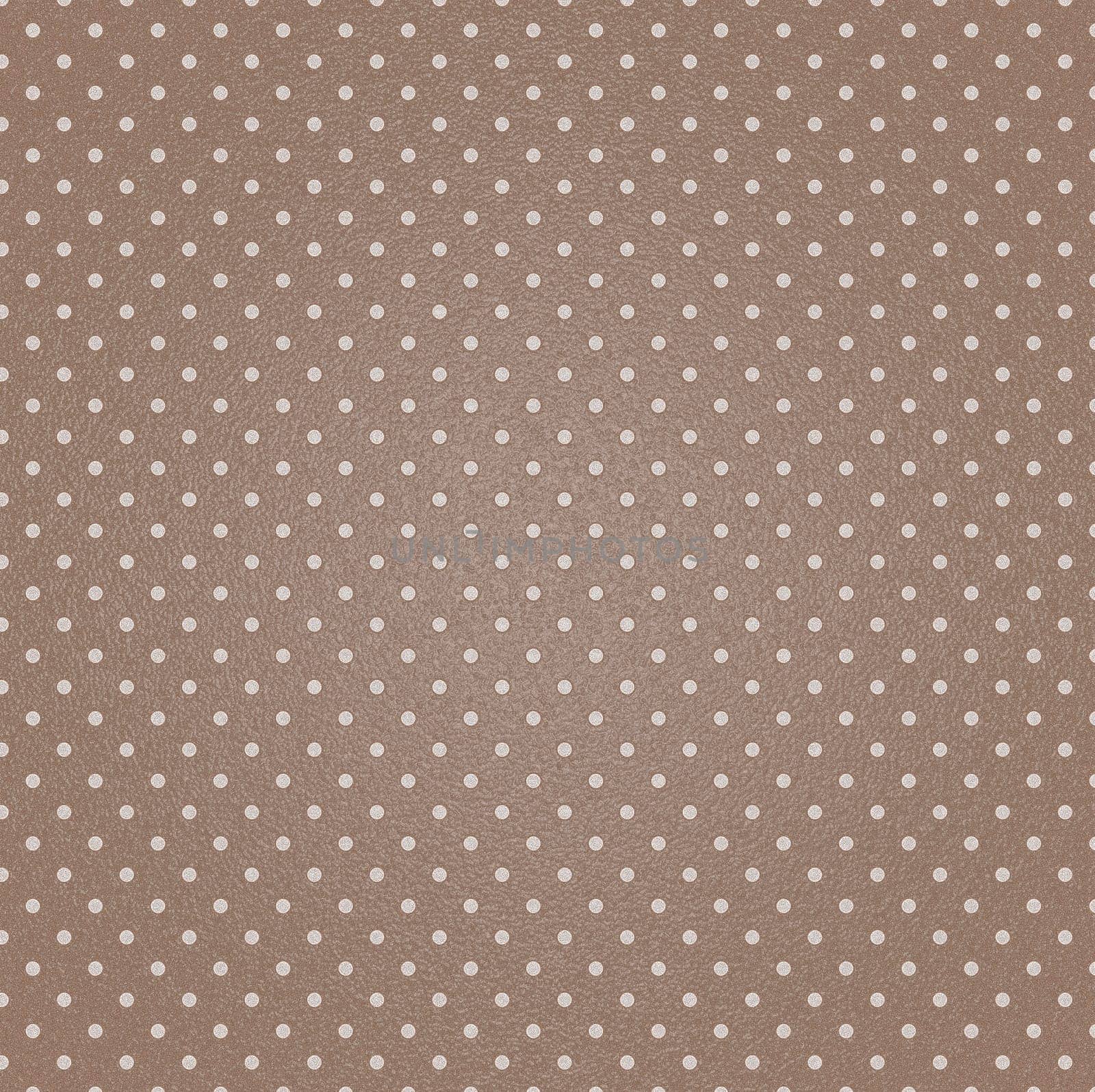 Glossy brown background with small white circles of white color