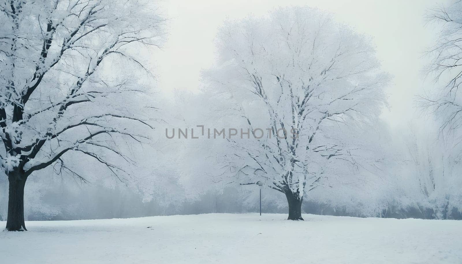Snowy winter road in a mountain forest. Beautiful winter landscape.