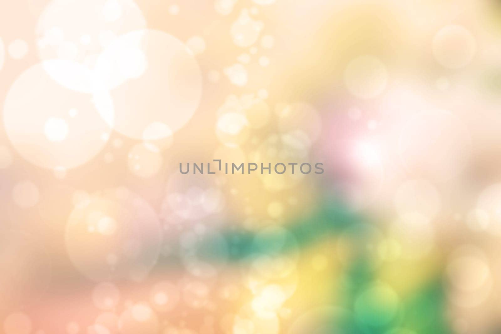 Abstract fresh delicate gradient green light and yellow pastel spring or summer bokeh background. Beautiful texture.