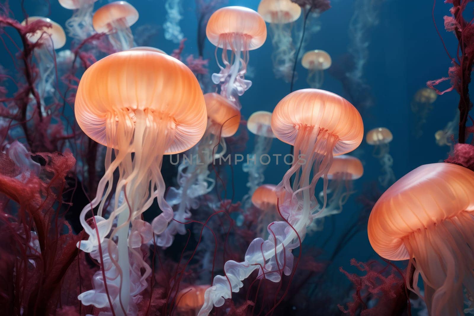 A mesmerizing display of drifting sea jellies