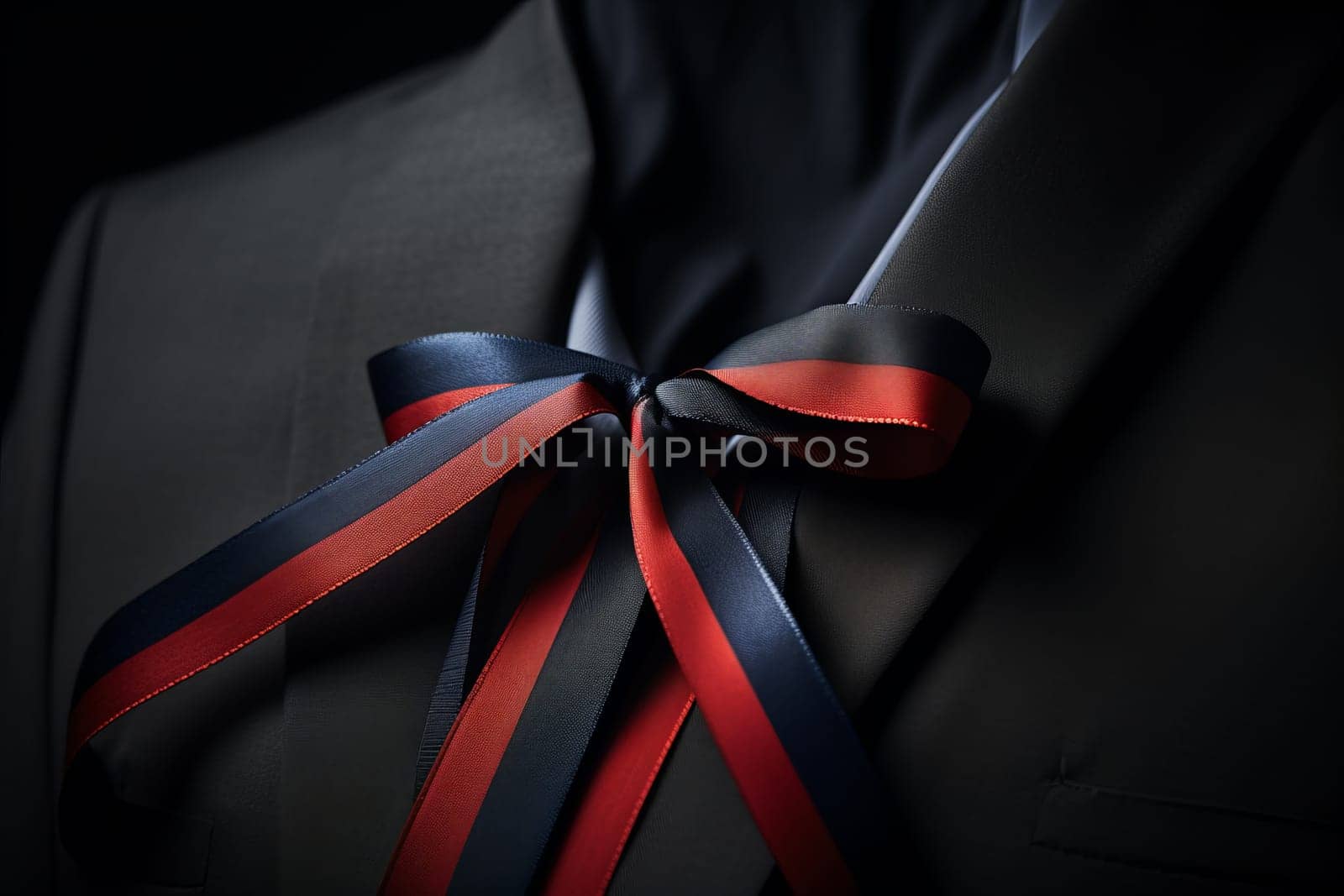 Close up of Patriot Day Ribbon. Generative AI
