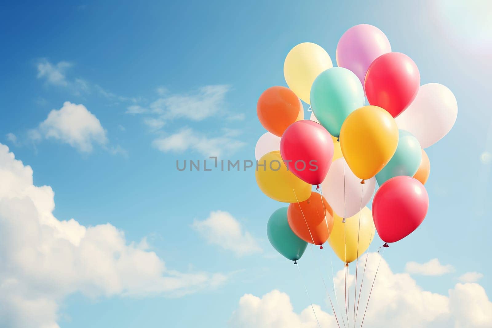 Colorful Balloons of Hope. Generative AI
