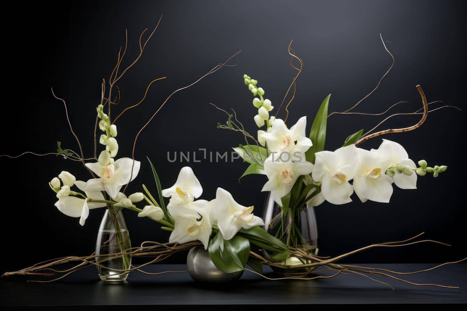 Tranquil Flower Inspired Designs. Generative AI