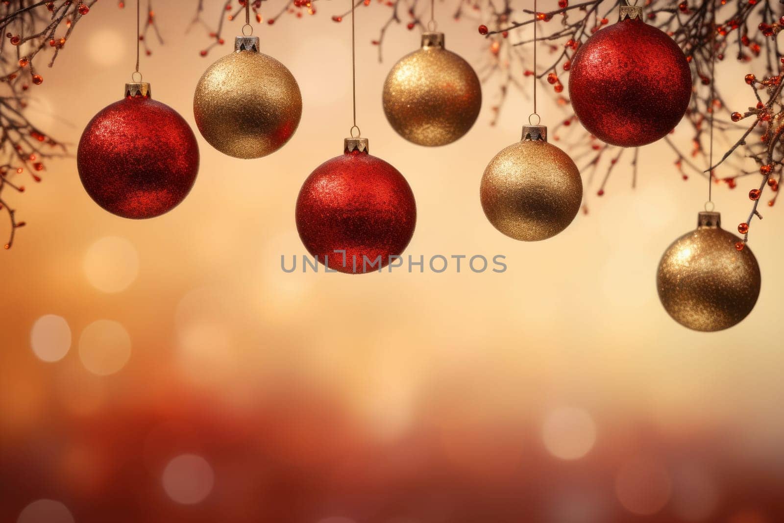 Gradient of red and gold, reminiscent of a warm. Generative AI