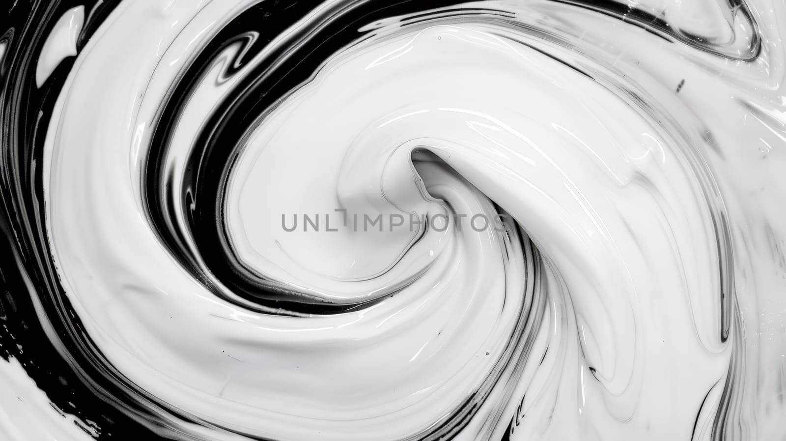 Discover the mesmerizing essence of swirling textures captured in black and white. This abstract composition showcases the dynamic motion of fingers creating intricate patterns, evoking a sense of fluidity and depth.