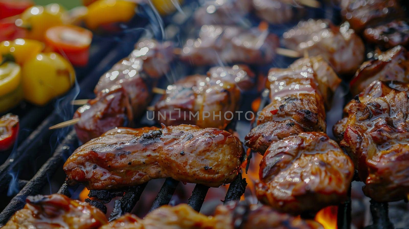 Indulge in the delights of a summertime BBQ party, where friends and family gather for a joyous afternoon of sizzling meats on the grill. Feel the warmth of the sun and the aroma of delicious food as laughter fills the air, making weekends memorable.