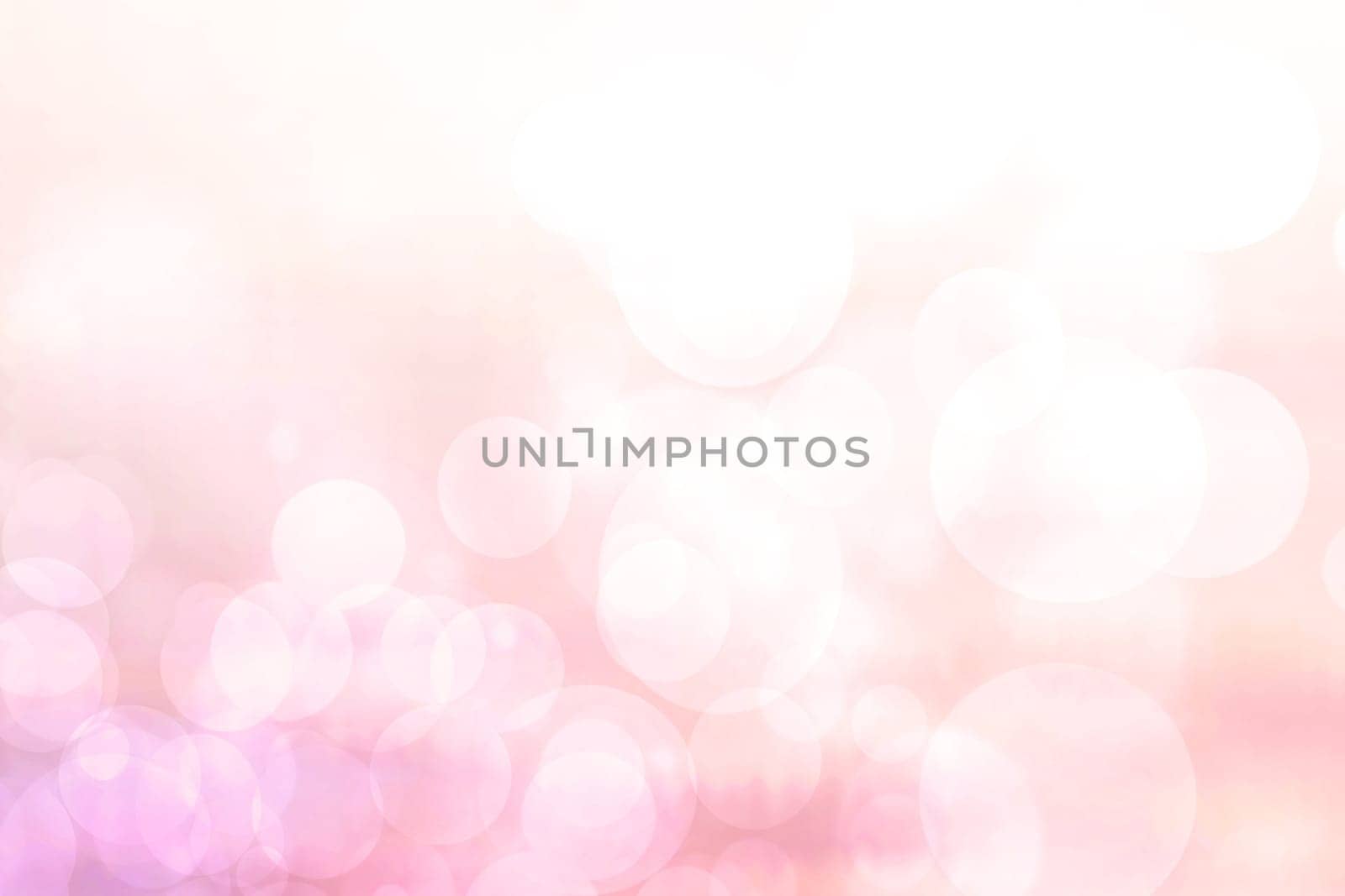 Abstract blurred fresh vivid spring summer light delicate pastel pink white yellow bokeh background texture with bright circular soft color lights and stars. Beautiful backdrop illustration.