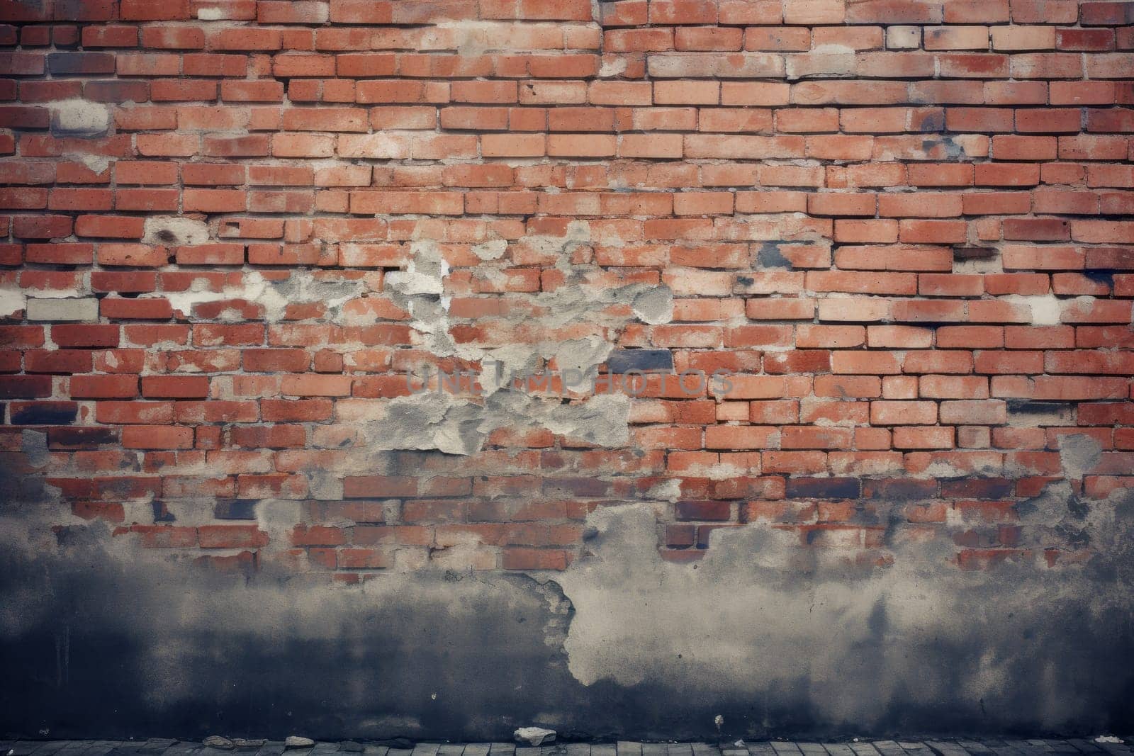 Textured brick walls background. Generative AI