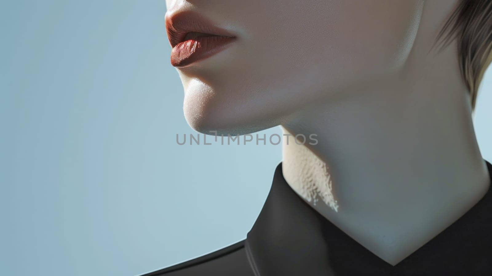 Modern style artistic portrait. Created using AI generated technology and image editing software.