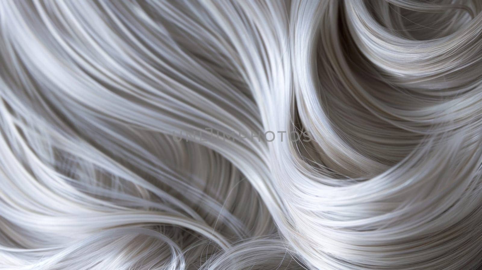 Close up of a modern and sophisticated wig. Created using AI generated technology and image editing software.