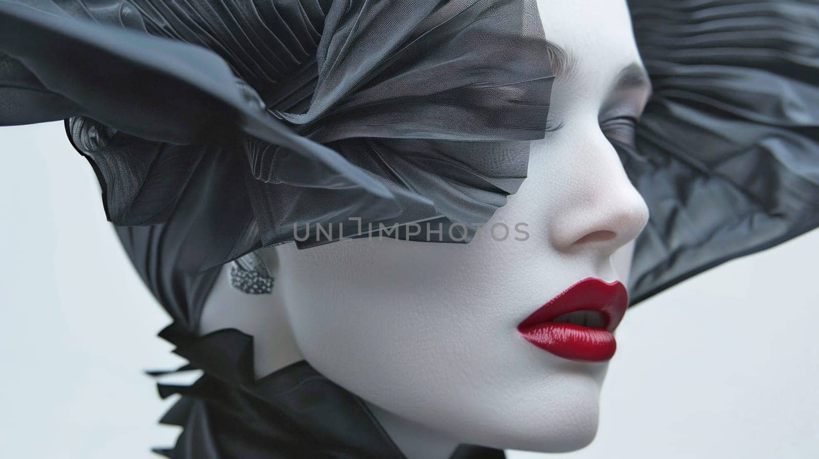 Modern style artistic portrait. Created using AI generated technology and image editing software.