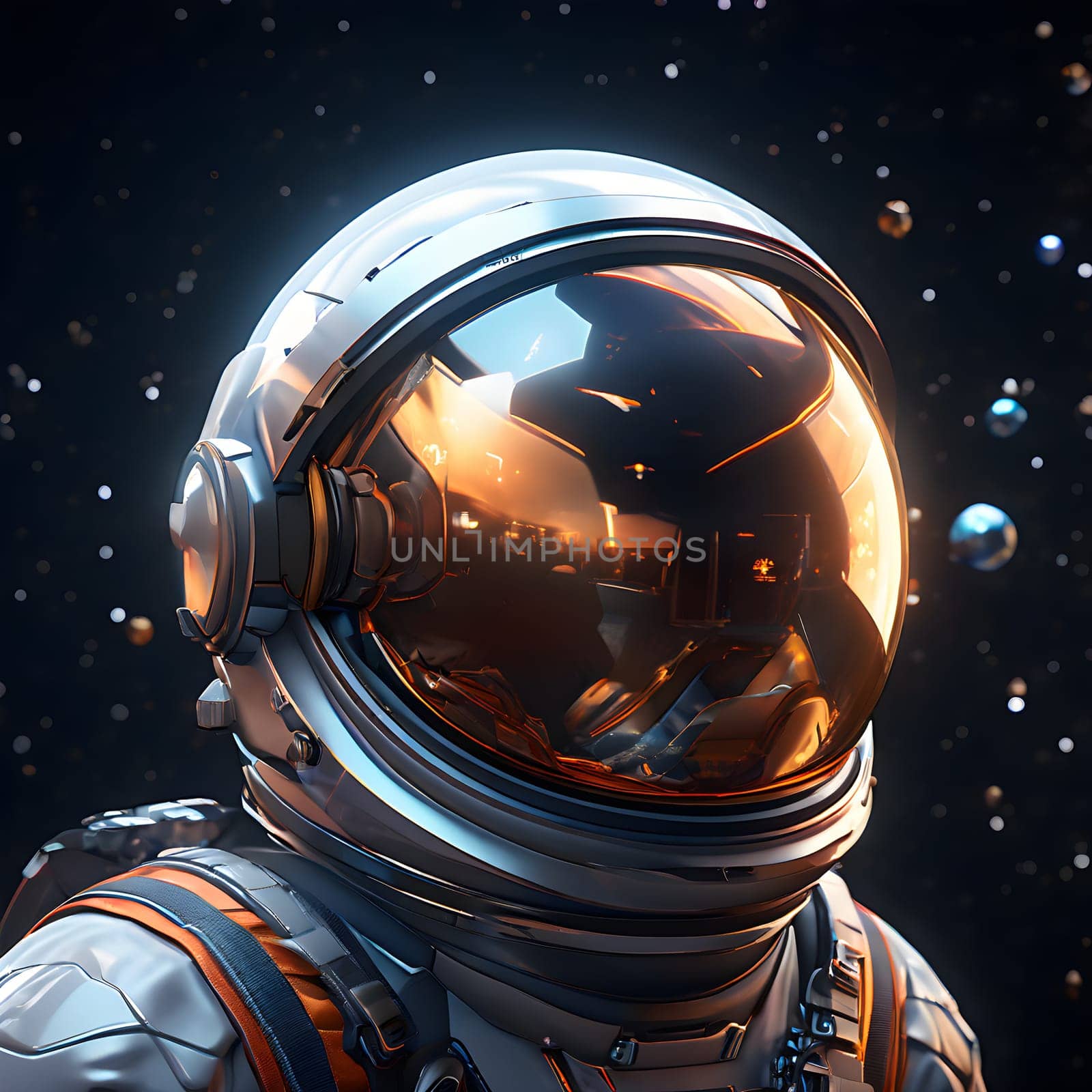 astronaut stationed on the moon