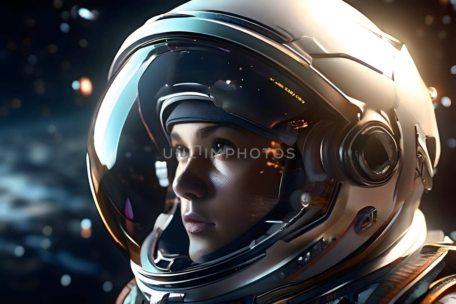 astronaut stationed on the moon