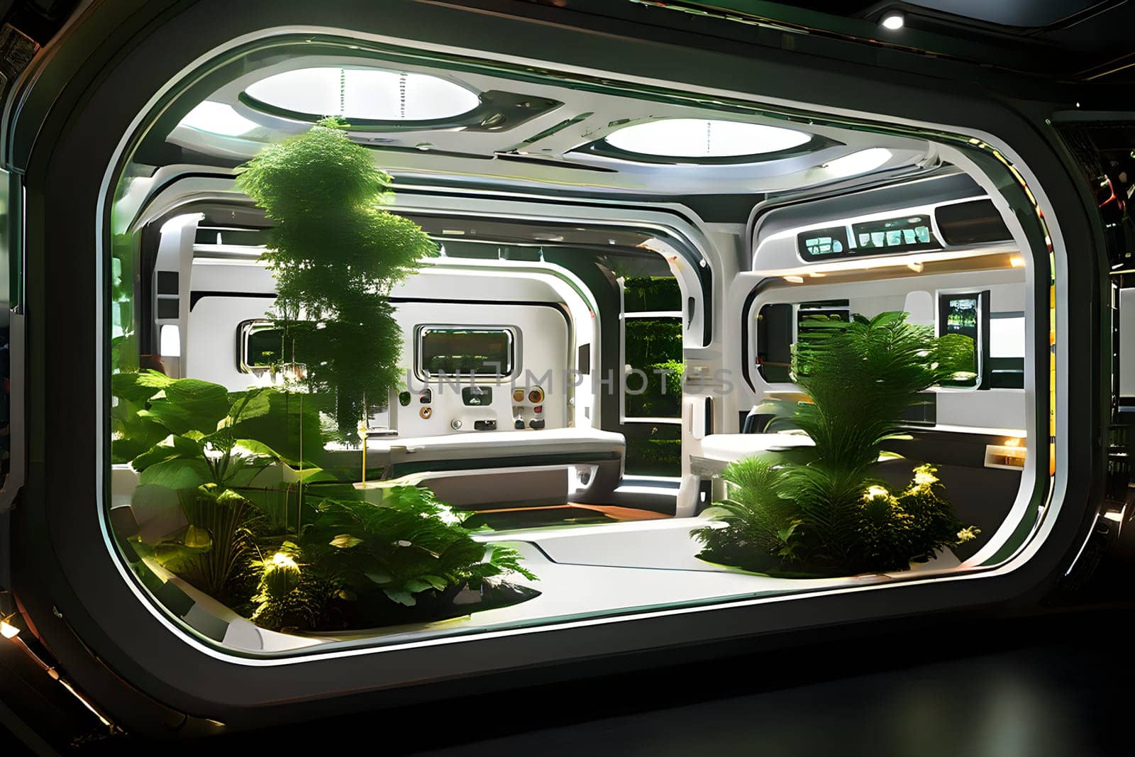 interior of a spacecraft designed for long duration human space travel