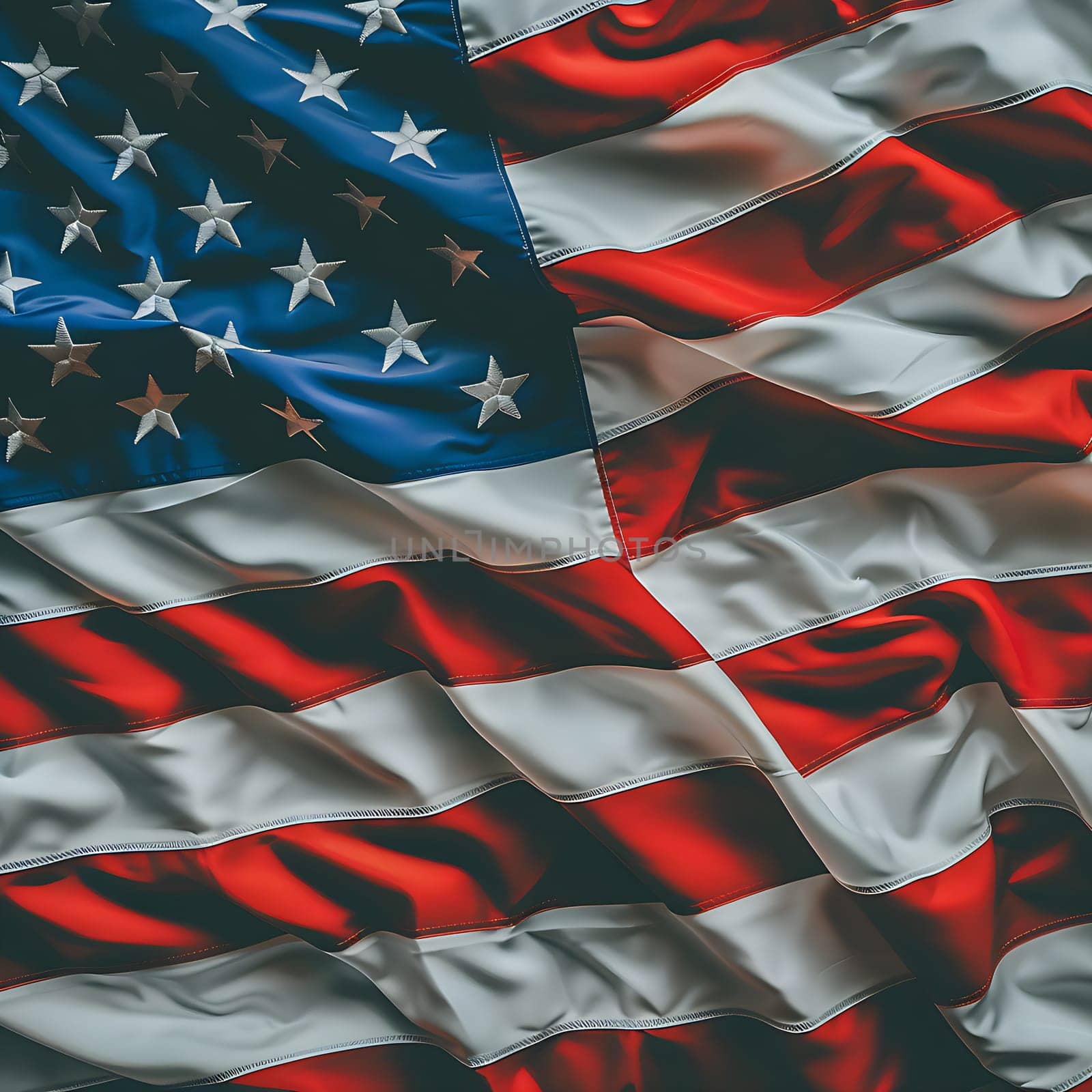 A symbolic photo for the presidential election in the USA generated by artificial intelligence