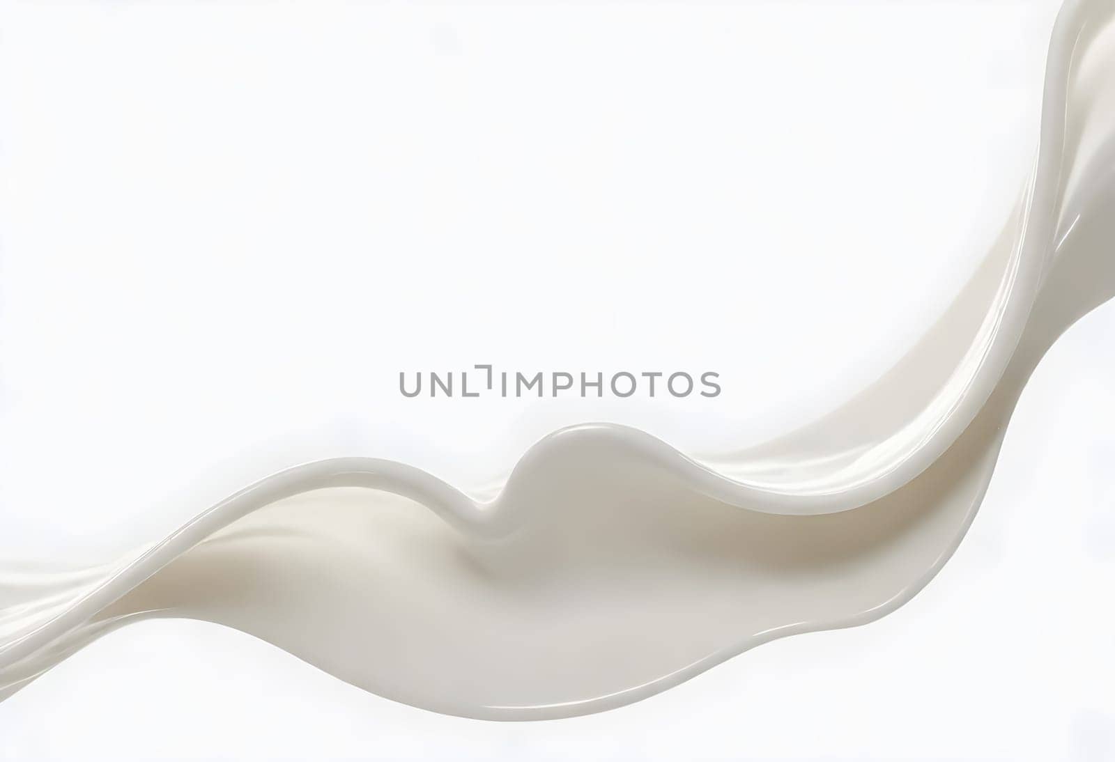AI generated of a splash of white milk isolated