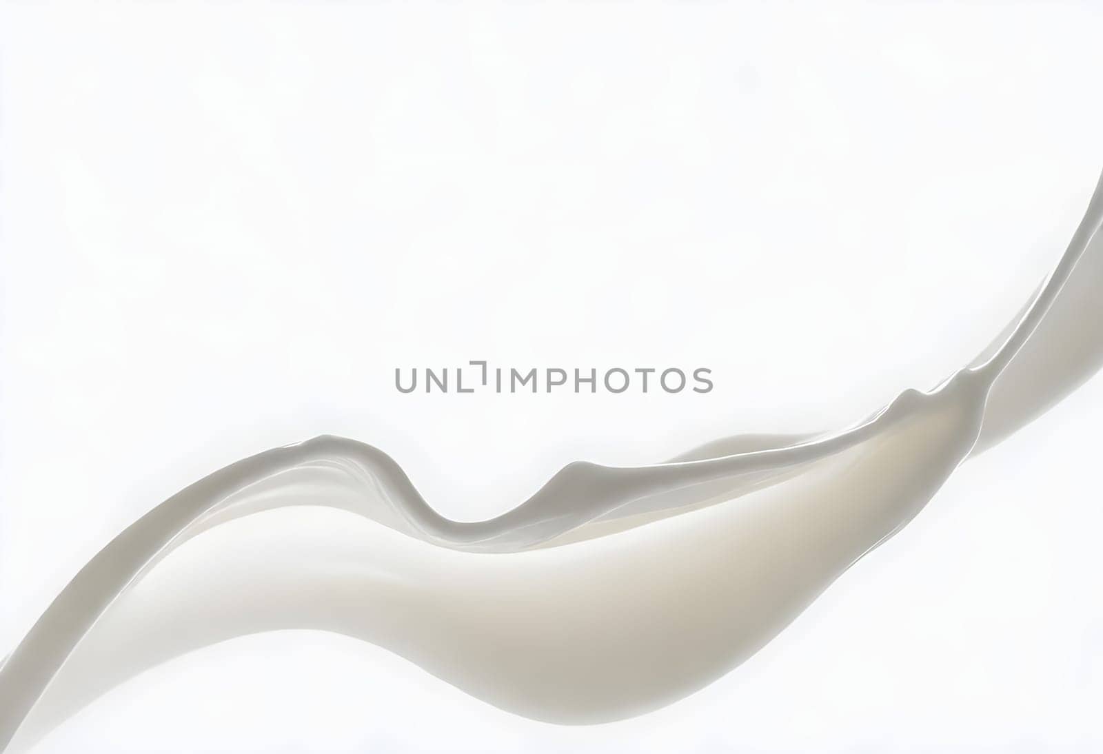 AI generated of a splash of white milk isolated