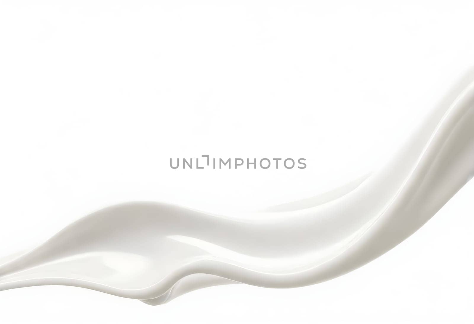 AI generated of a splash of white milk isolated