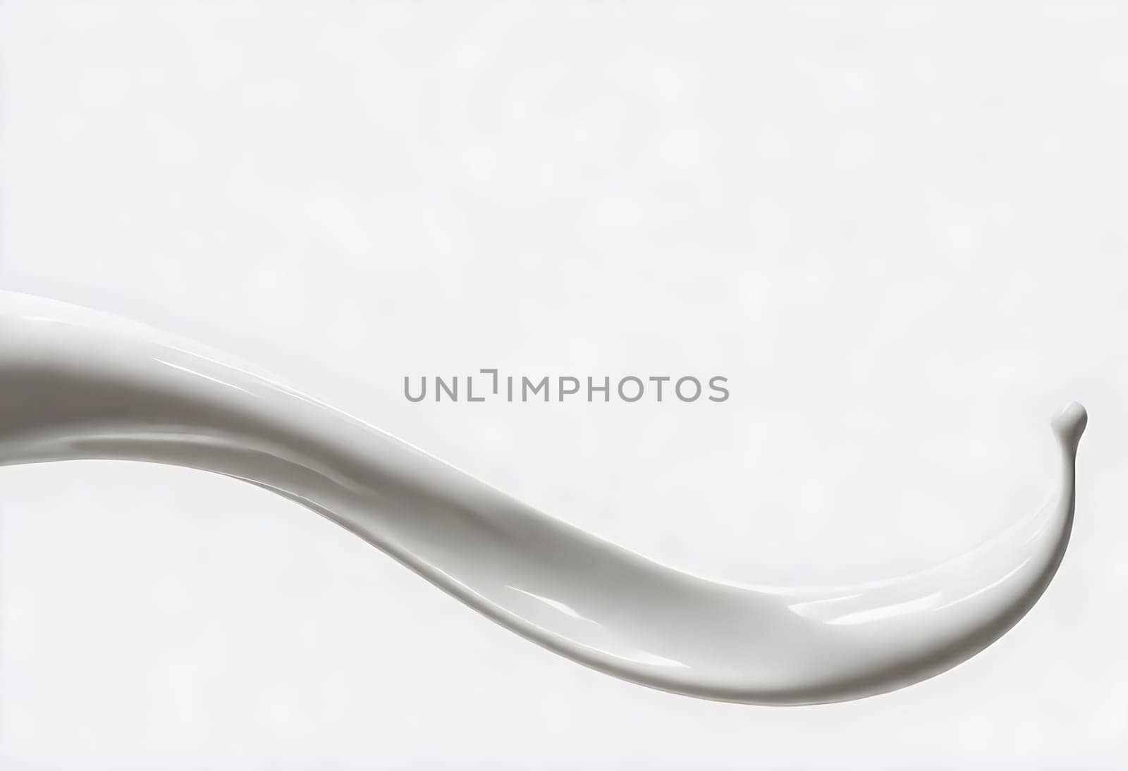 AI generated of a splash of white milk isolated