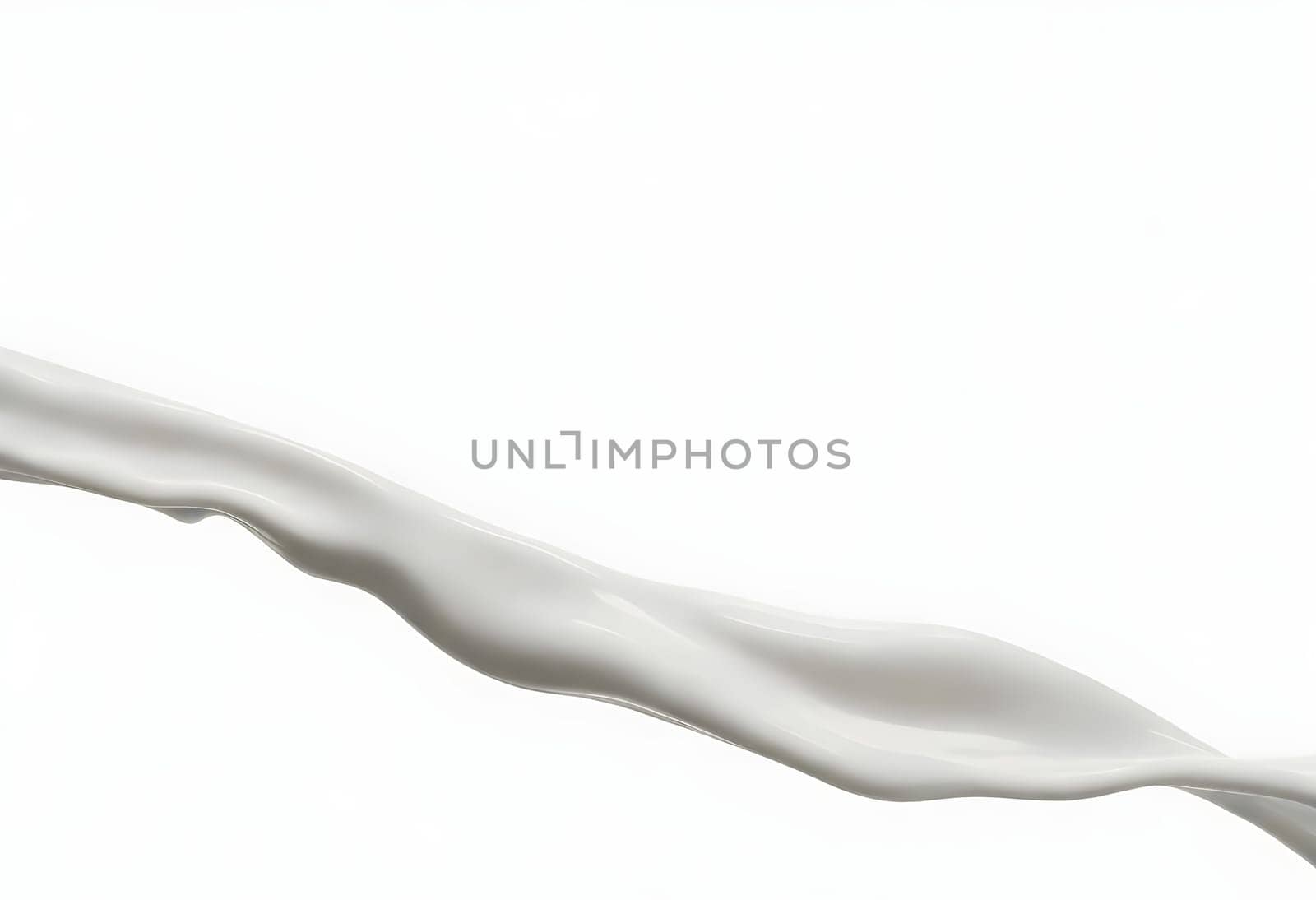 AI generated of a splash of white milk isolated