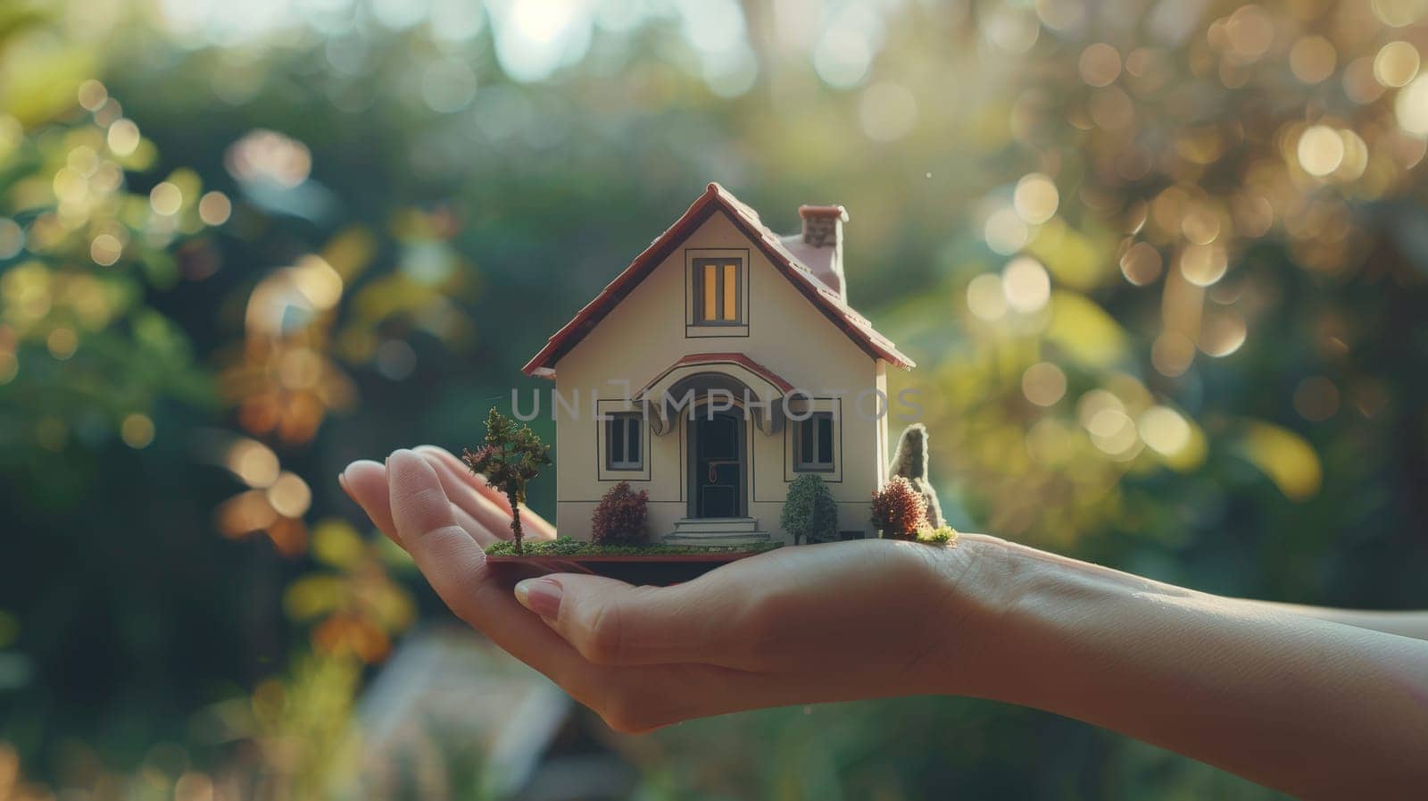 In this evocative image, a human hand delicately cradles a miniature house, symbolizing the aspirations of homeownership and the importance of property insurance. This concept encapsulates the essence of securing one's dream home, offering reassurance and protection in the face of uncertainties. Whether it's for mortgage purposes or safeguarding against unforeseen risks, this image speaks volumes about the significance of home insurance.
