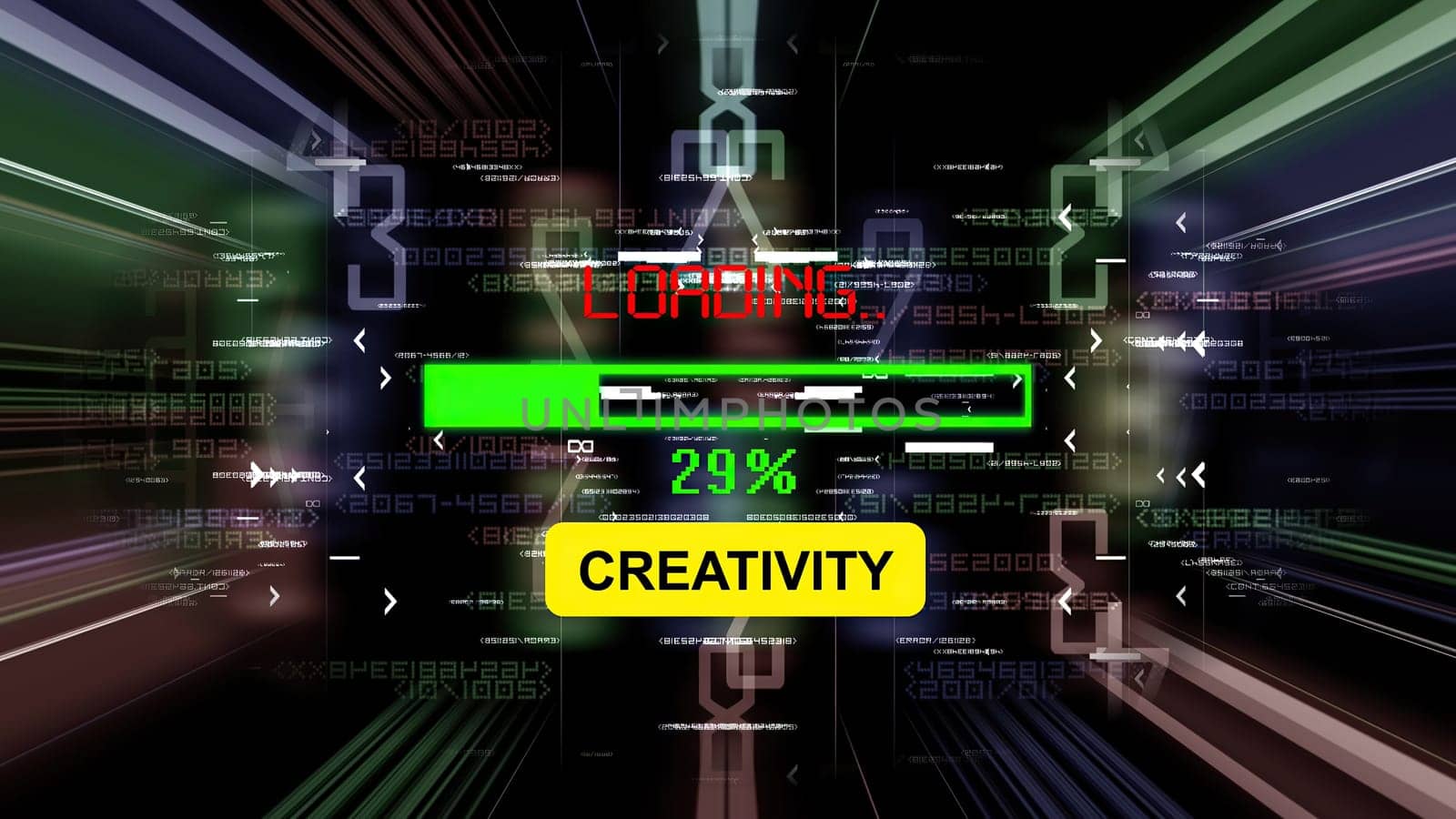 Creativity loading  progress bar on the screen,Creativity loading  progress bar on the screen